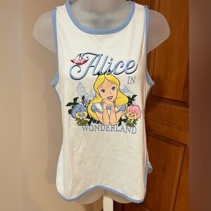 NEW DISNEY DESIGNER COLLECTION ALICE IN WONDERLAND TANK TOP SIZE XS